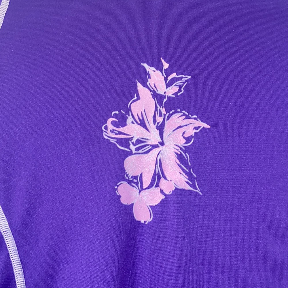 Girls Purple Rashguard - Picture 2 of 4
